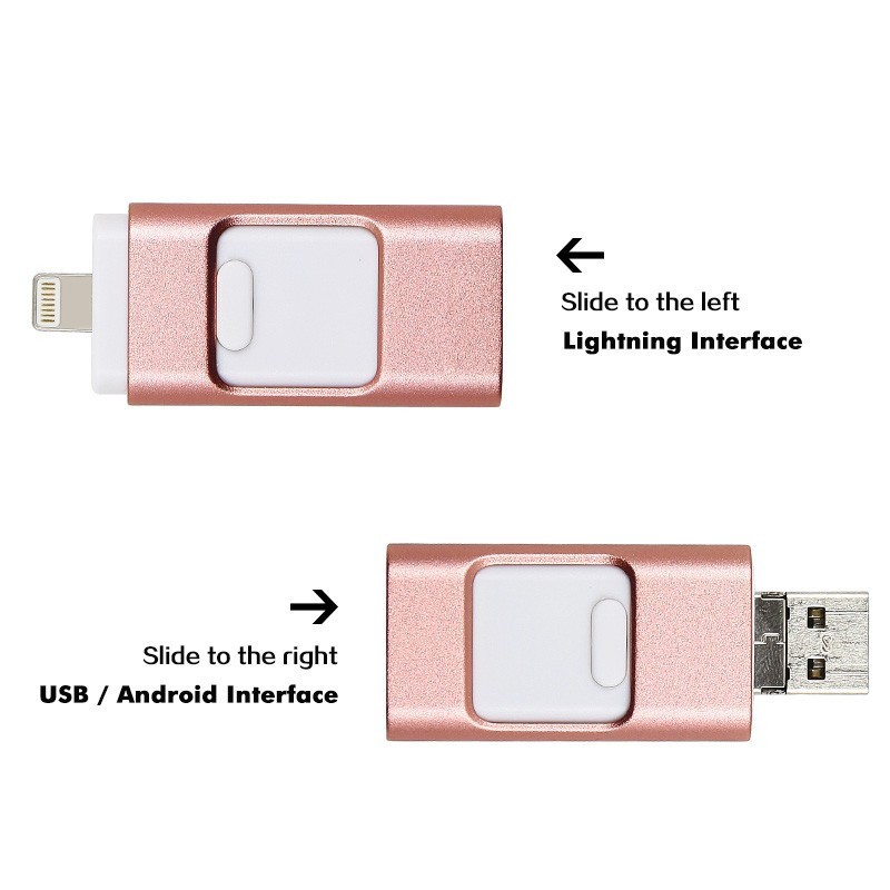 3 in 1 Phone OTG USB Flash Drive 32GB~512GB High Speed Business U disk Pendrive