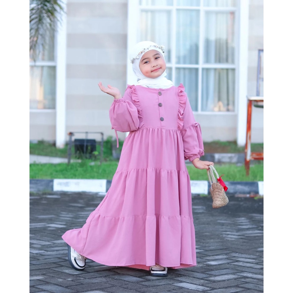 Grosir NEWZORA Gamis Anak Zarina Usia 3-5 tahun Keren