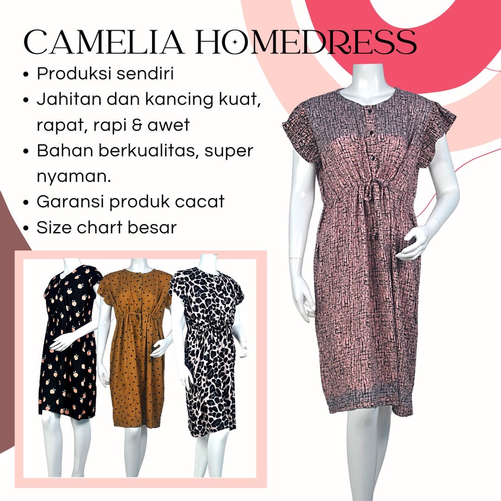 Baju Daster Motif Kekinian Rayon Premium Murah Camelia ld 120 Jumbo Adem Renda Arab Daster Andin Vir