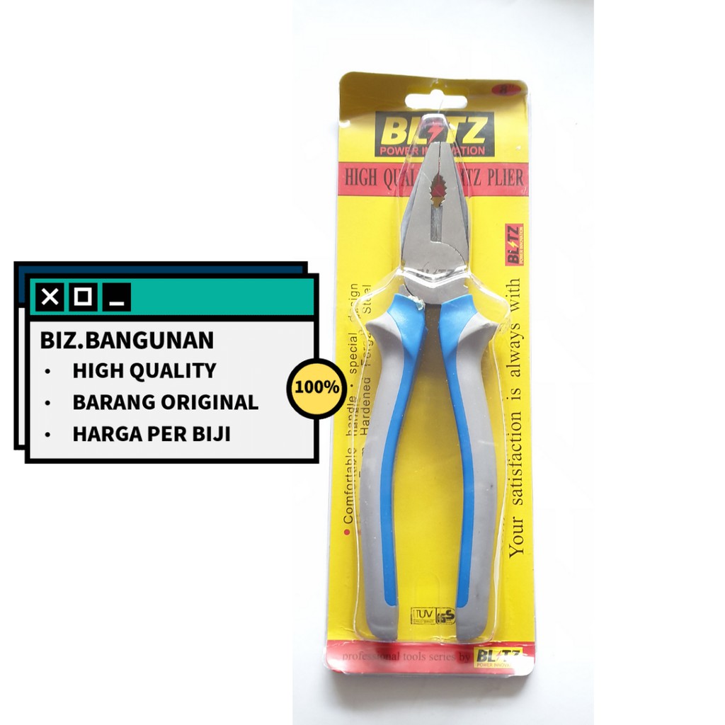 TANG KOMBINASI BLITZ 8&quot; CHROME - COMBINATION PLIER