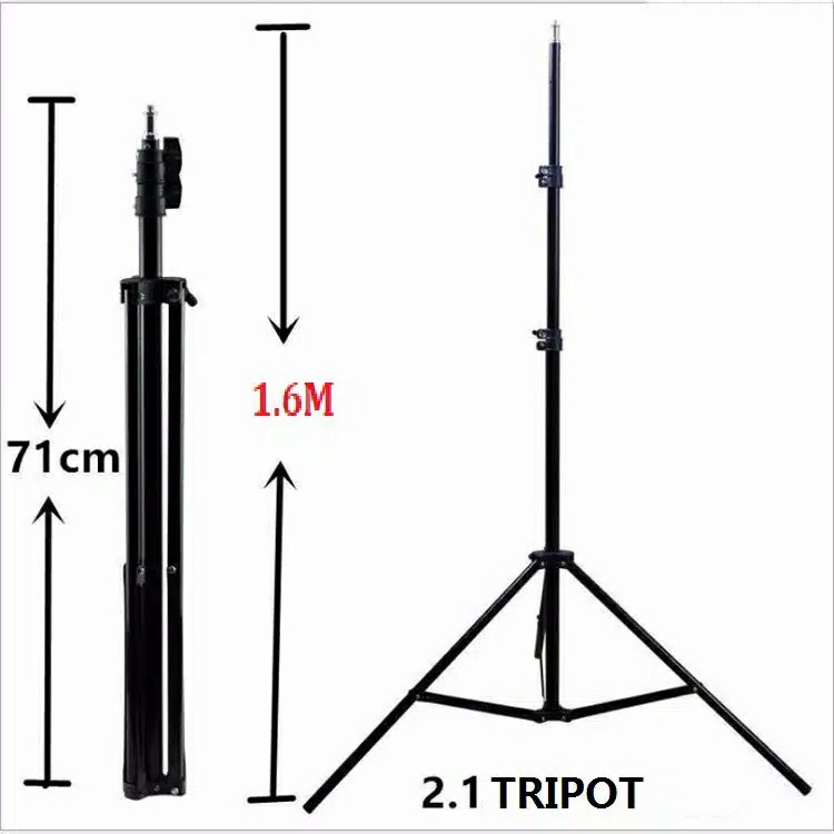 TRIPOD 2 METER HITAM 2M VLOG SELFIE - Hanya Tripod