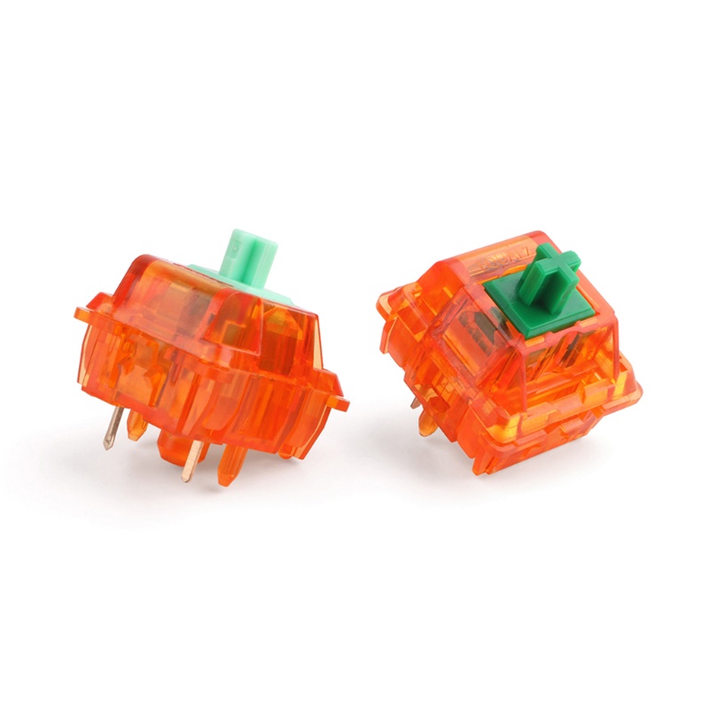 Vivi EQUALZ-Tangerine V2 Switches 5 Pin 62g / 67g Translucent Linear Axis Untuk Keyboard Mekanik MX