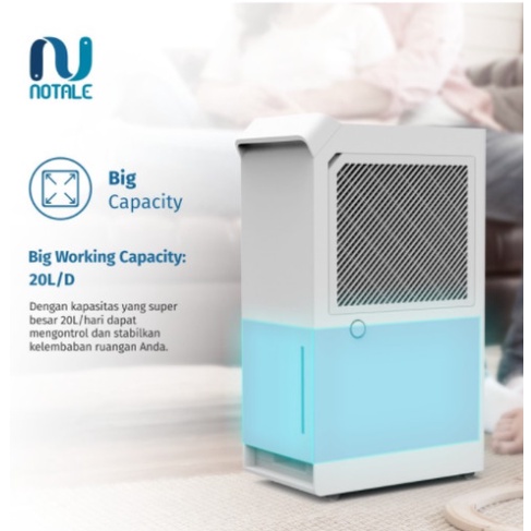 Notale Milzu Smart Dehumidifier 20L hari with Wifi Penyerap Lembab