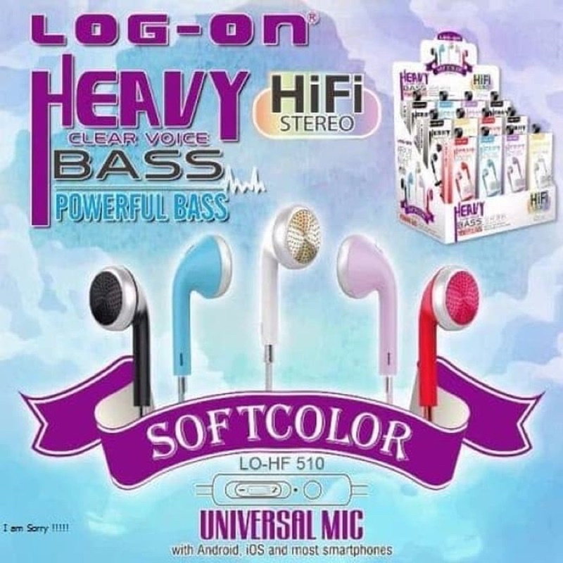 LOG ON HANDSFREE SOFTCOLOR LO-HF510 HEAVY BASS