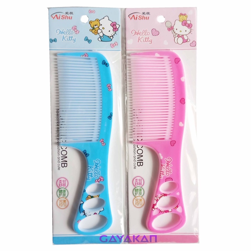 Sisir Fancy Gagang Multi Warna dan Karakter Size Kecil untuk Anak