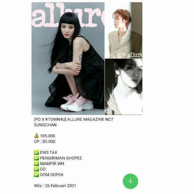 [Baca Deskripsi] ALLURE MAGAZINE SUNGCHAN