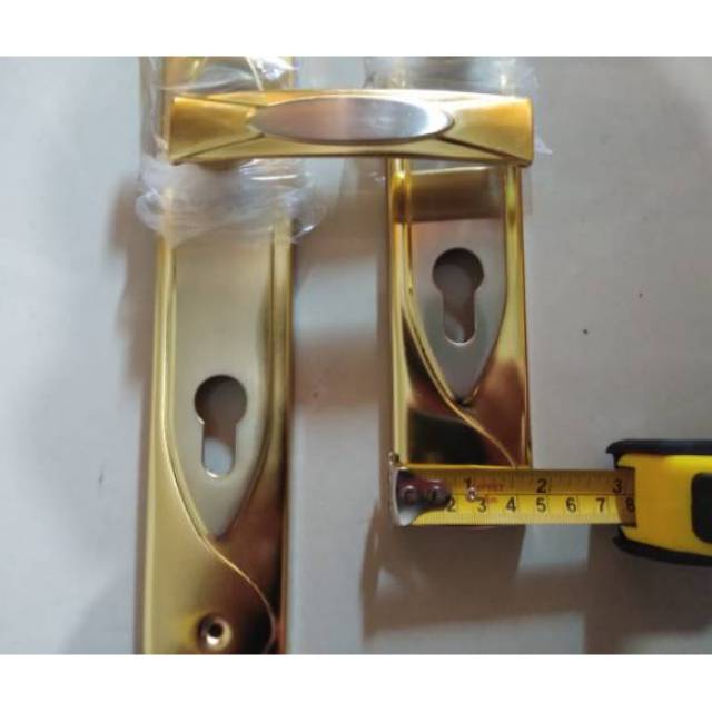 KUNCI PINTU PLAT BESAR FK 502 SN/GP HARGA 1SET LENGKAP/KUNCI PINTU SET