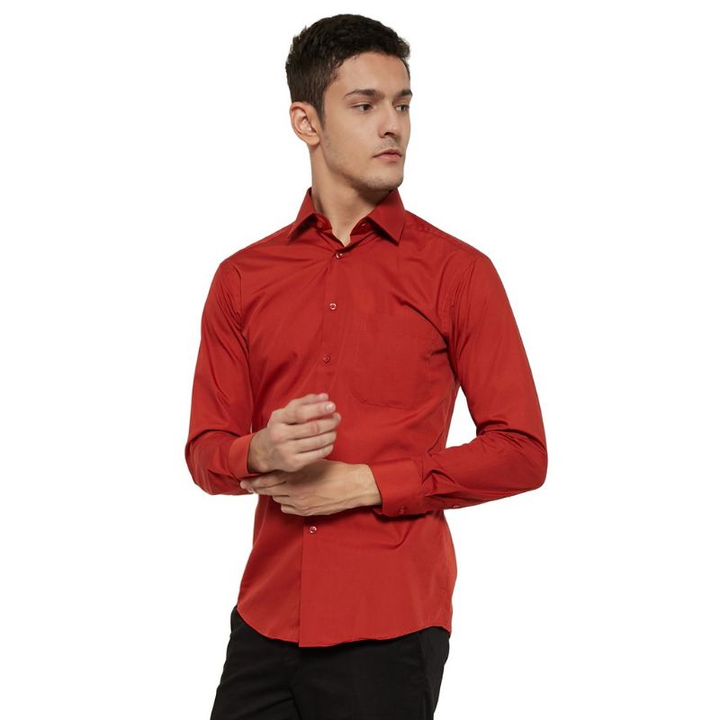 ALISAN HEM PANJANG MERAH BATA 3
