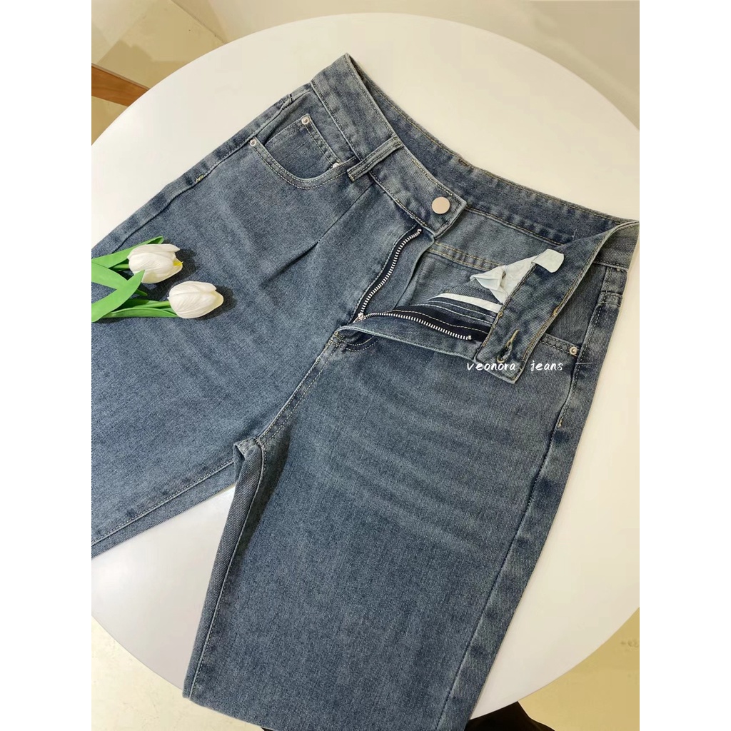 celana kulot highwaist loose jeans  wanita kekinian