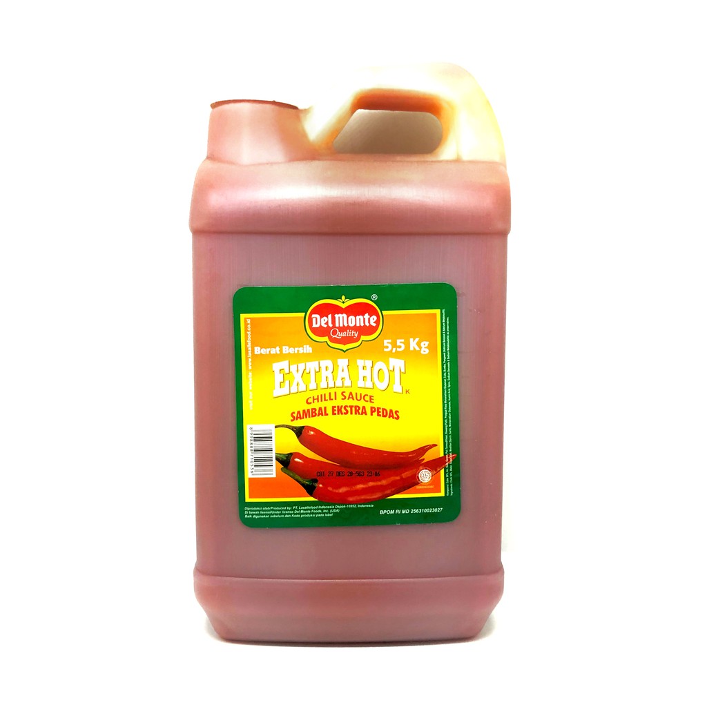 DELMONTE SAUS SAMBAL GALON EXTRA HOT 5,5KG