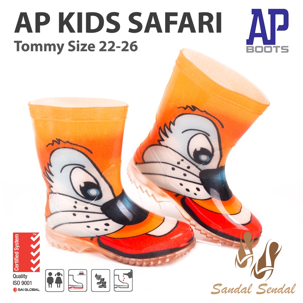 Sepatu Boot Anak AP BOOTS SAFARI Tommy - Sepatu Boot Karet Tommy