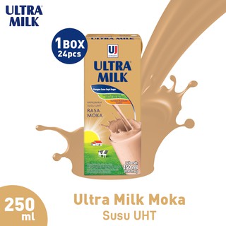 Ultra Milk Rasa Moka 250 mL Box (1 Box = 24 Pcs) | Shopee Indonesia
