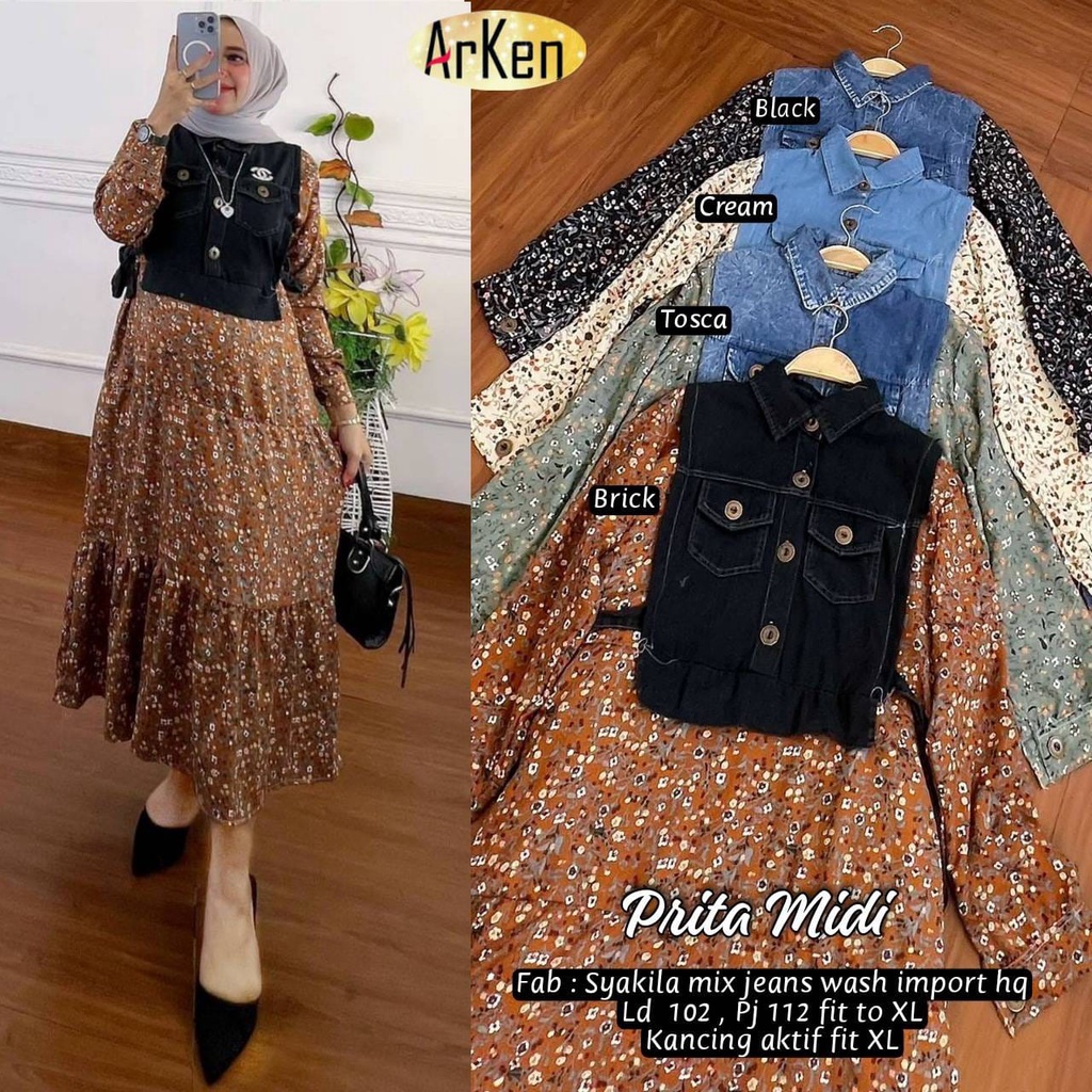 PRITA MIDI DRESS ORIGINAL ARKEN