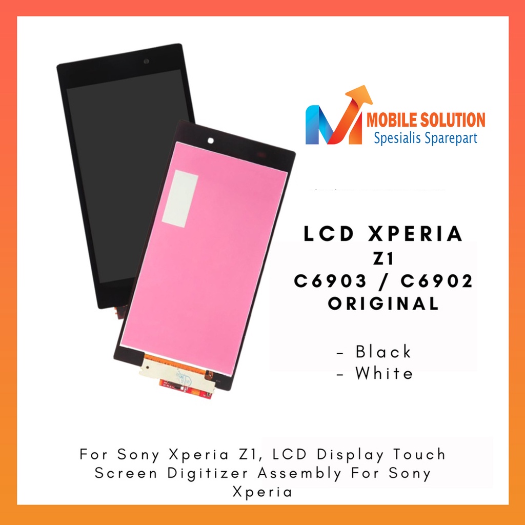 Grosir LCD Xperia Z1 C6903 ORIGINAL 100% Fullset Touchscreen Garansi 1 Bulan + Packing / Bubbel