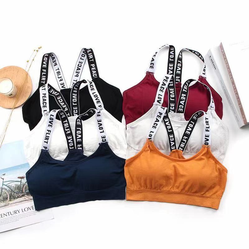 DODORY Sport Bra Bra Wanita Tanpa Kawat Pakaian Dalam Wanita Bra Yoga Bra Olahraga High Quality