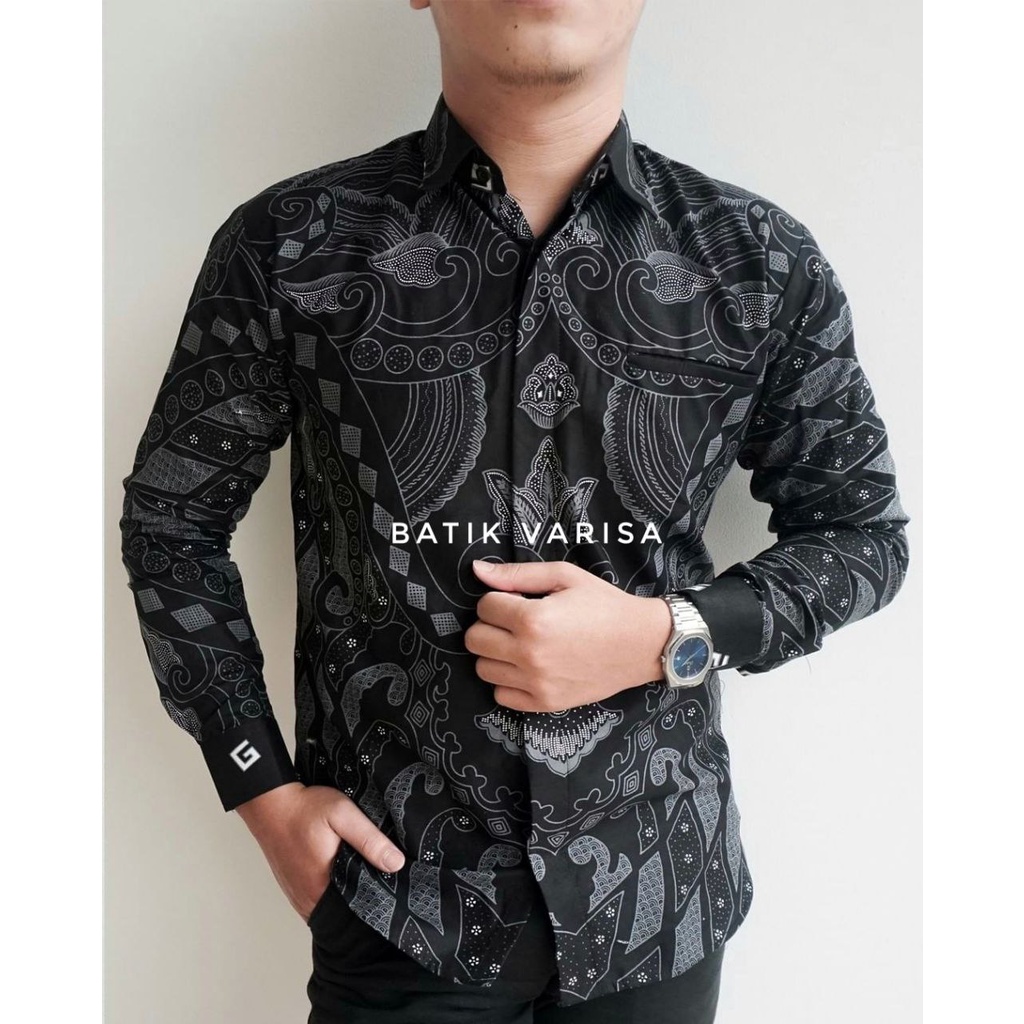 TERBARU Baju Batik Pria Gus Azmi Syubbanul Muslimin Hadroh Azzahir Santri Muslim M L XL XXL Modern Lengan Panjang