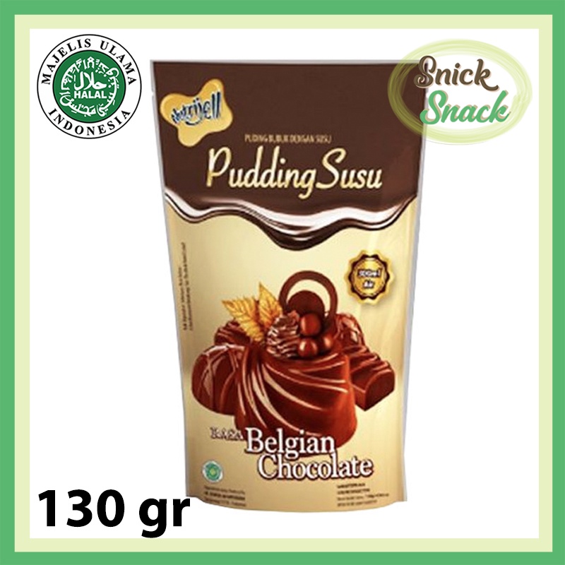 

Nutrijell Puding Susu Belgian Chocolate 130 gr Pudding Coklat Instan