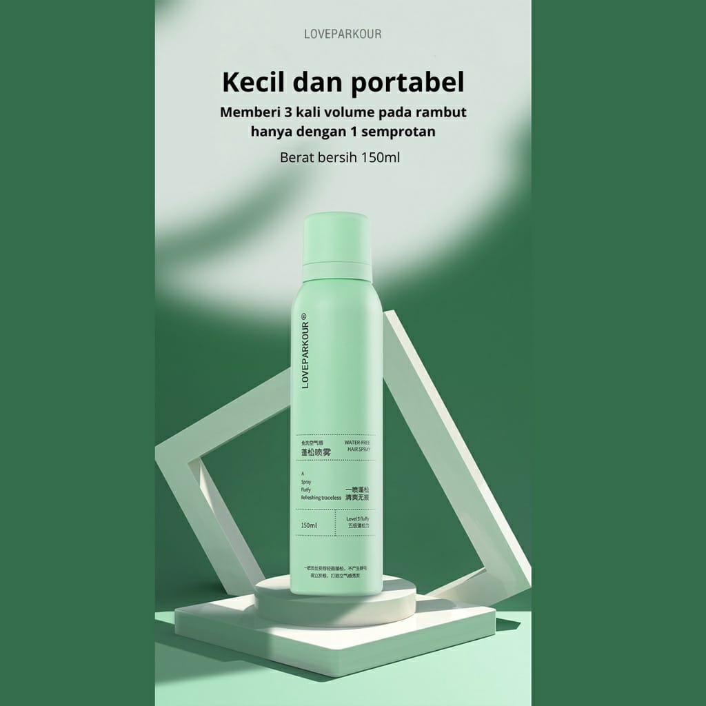 [ ORIGINAL ] Dry Shampoo Viral 150ml Semprotan Rambut Kering Untuk Mengembangkan Rambut Minyak Rambut Kontrol Rambut Berminyak Shampo Vitamin Rambut Sampoo Spray LOVEPARKOUR Sampo