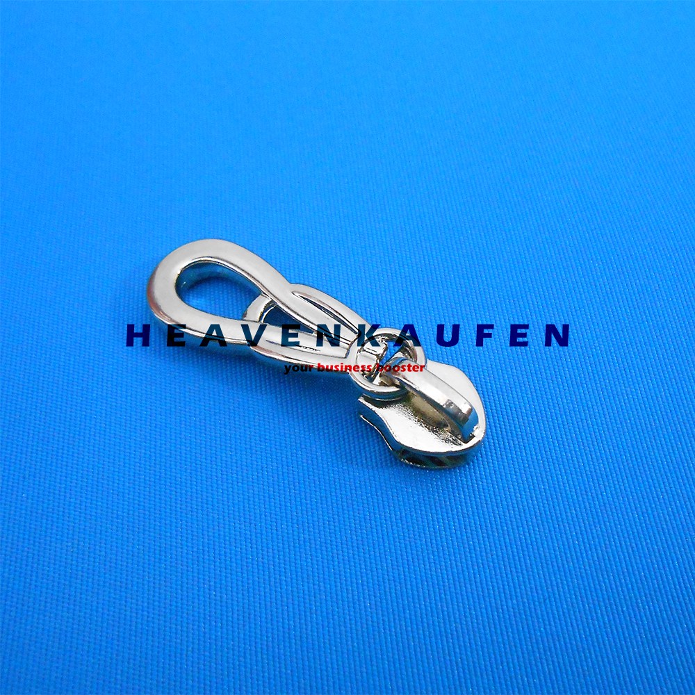 Kepala Resleting / Kepala Zipper / Zipper Head Nikel Silver no 5 Kode CB Variasi Bagus Keren