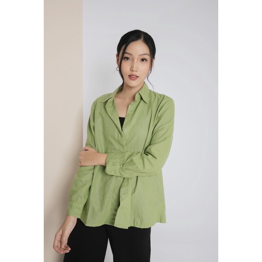 Arqelclo - Hara Oversize Shirt - Kemeja Unisex