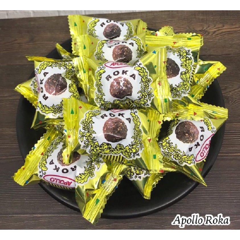 [1 PCS] Apollo Roka Wafer Ball/Roka Classic Chocolate Peanut 阿波罗乐可圆酥