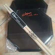 Drum Pad Zildjian 6 Inch dan 10 Inch Free Stick Drum Zildjian 1 Set