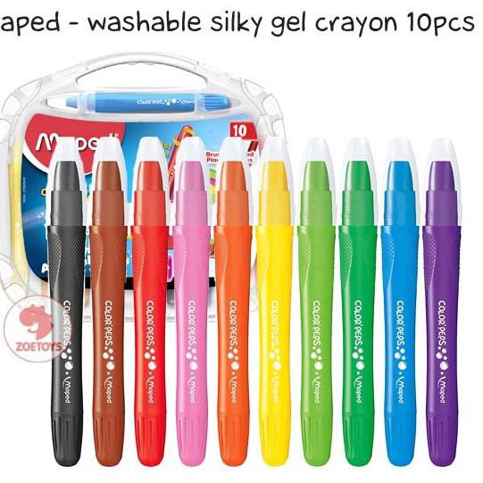 

SQY Zoetoys Maped - Washable Silky Gel Crayon 10pcs Laris