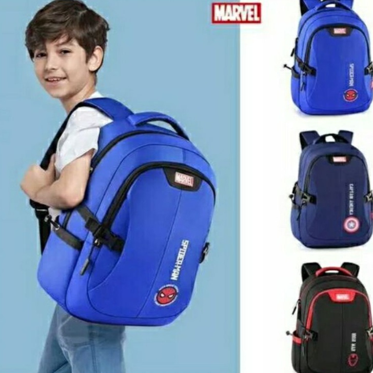 MOEZHA _Tas Punggung Ransel Sekolah Tas Backpack Polos Fashion Tas Gendong Ransel Pria Wanita Kanvas Backpack Fashion Korea Anti Maling Cewek Remaja Kekinian