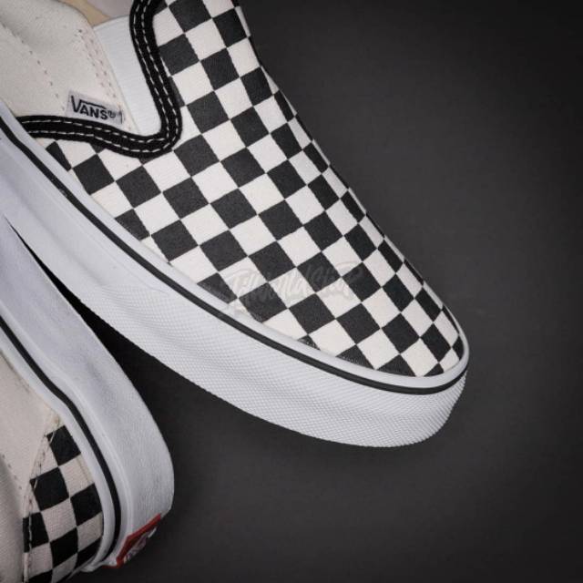 Vans Slip On Checkerboard Black White