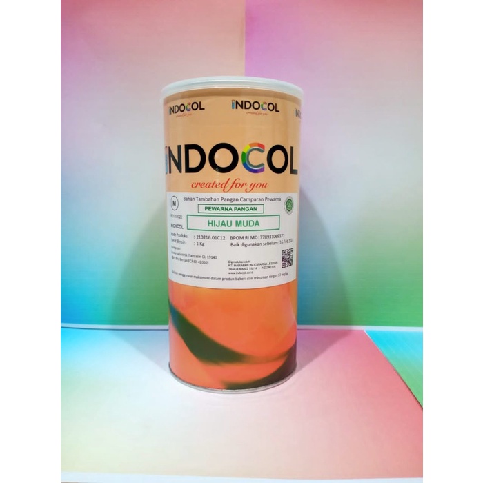 

Pewarna Makanan INDOCOL HIJAU MUDA LIGHT GREEN - PACKING 1 KG