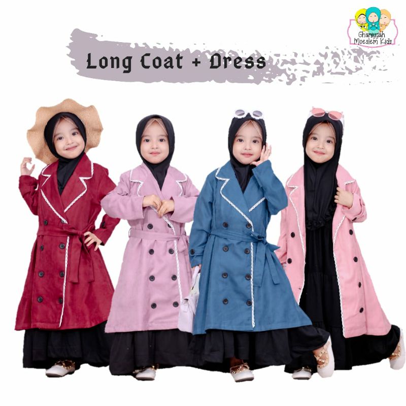 LONG COAT ANAK BY GHANIYYAH MOESLEM KIDS