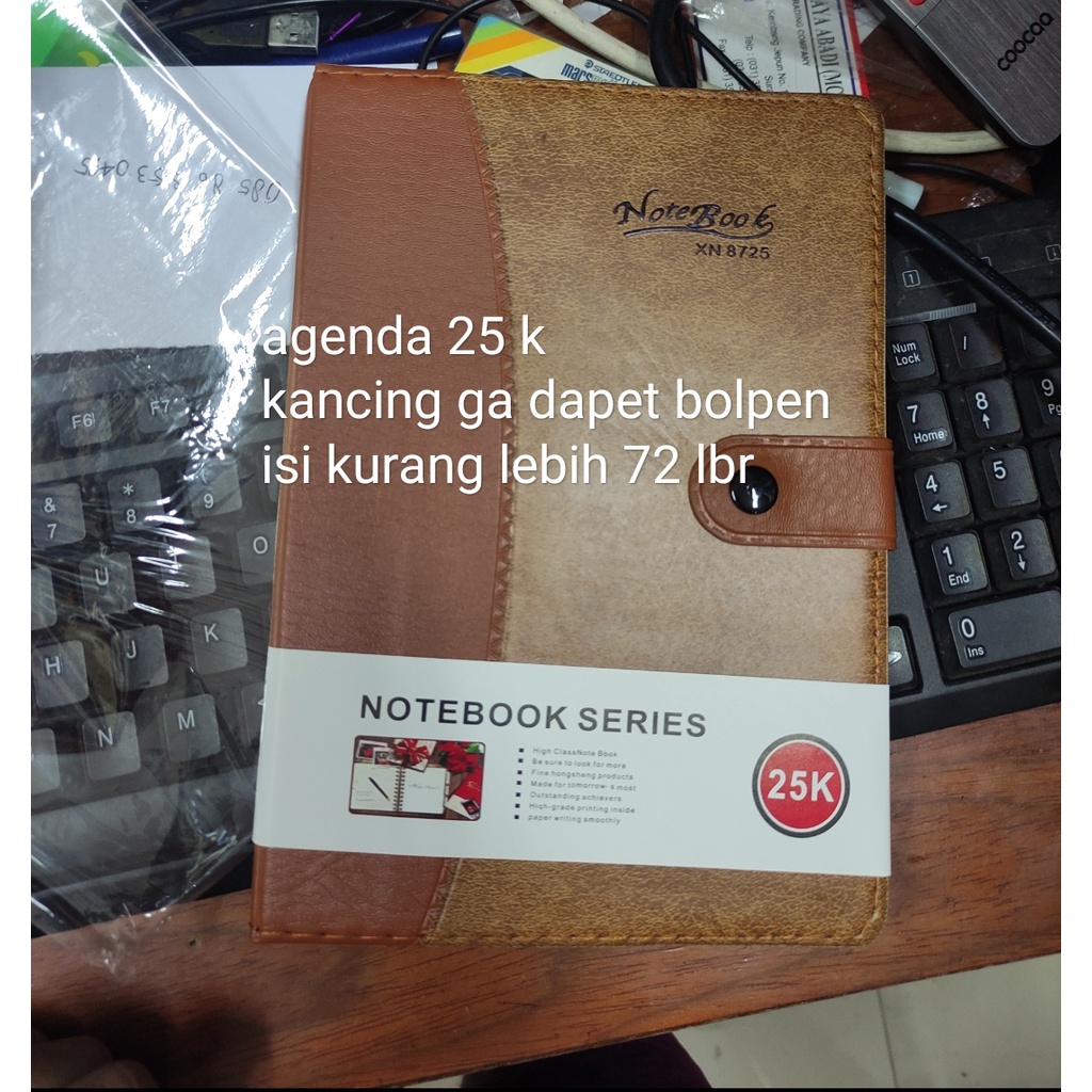 

buku notes agenda kancing murah 25 k ukuran 15 x 21 cm isi 72 lembar garis seminar kit