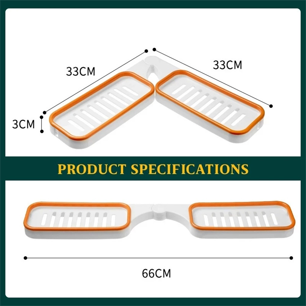 Rak Sudut Penyimpanan Sampo Dengan Suction Cup Untuk Kamar Mandi