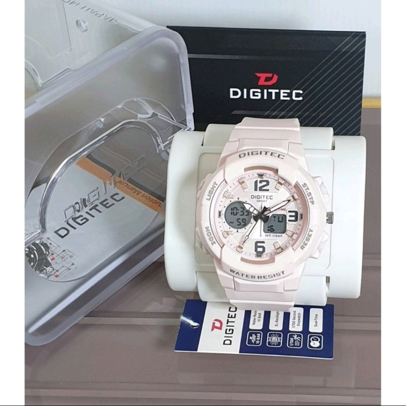 JAM TANGAN WANITA DIGITEC DOUBLE TIME DG-4120T GARANSI RESMI