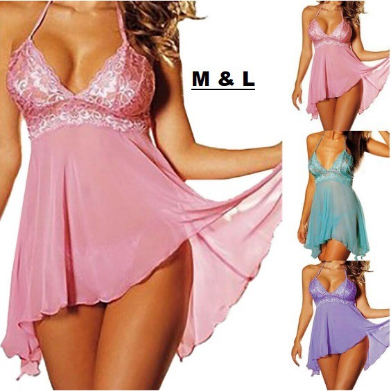 Lingerie Nightdress Gstring Baju Tidur LGT