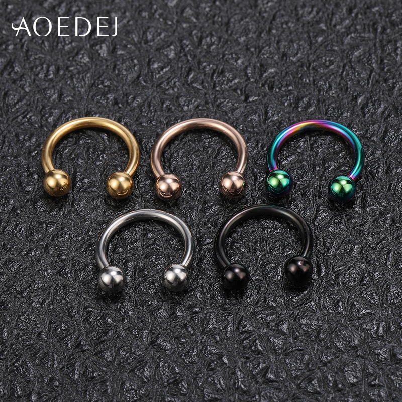 1 Set Anting Tindik Telinga / Alis / Hidung / Bibir Bahan Stainless Steel 316l 16g