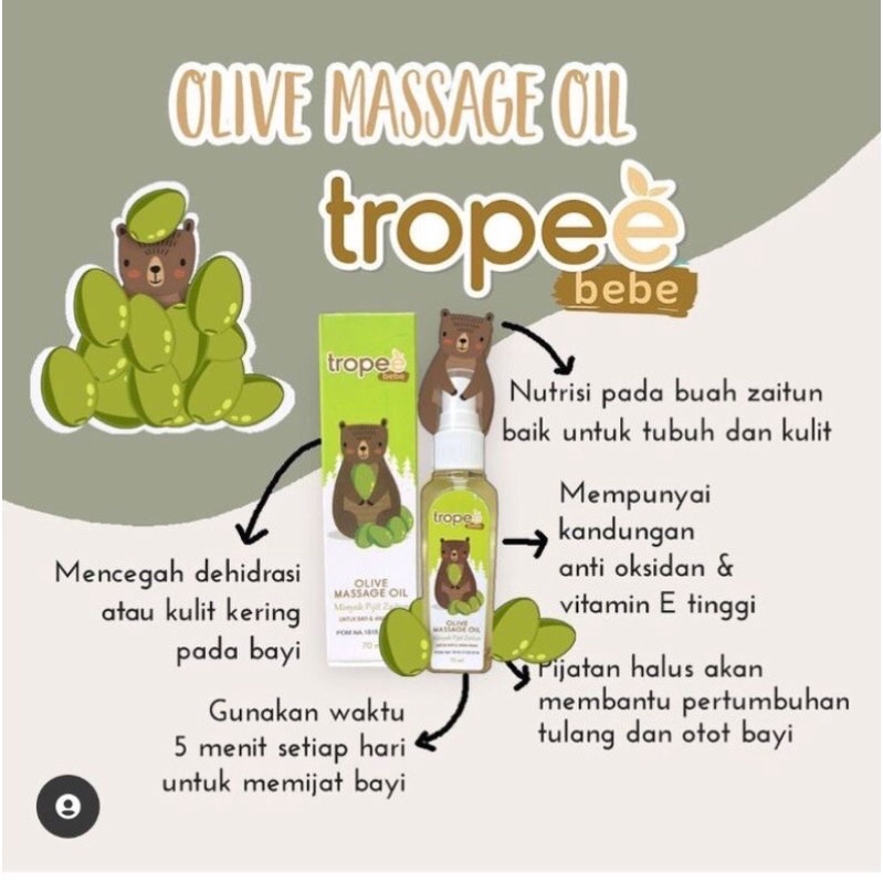 Tropee Bebe Olive Massage Oil