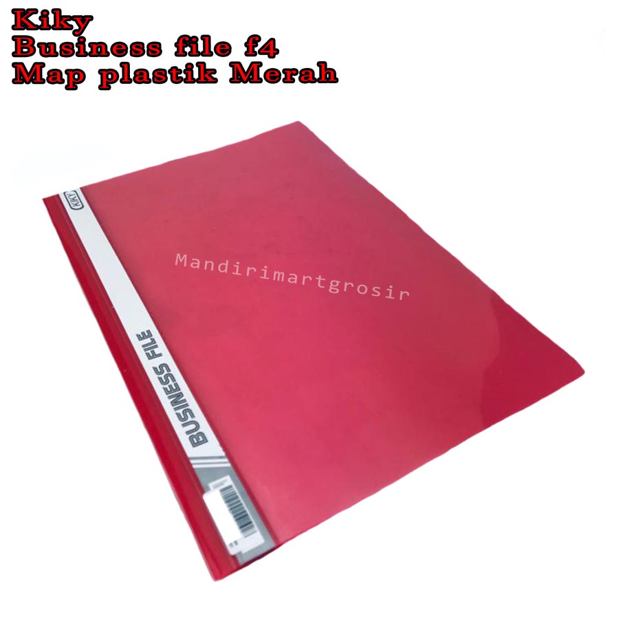 Map Plastik * Kiky * Business file f4 * Merah