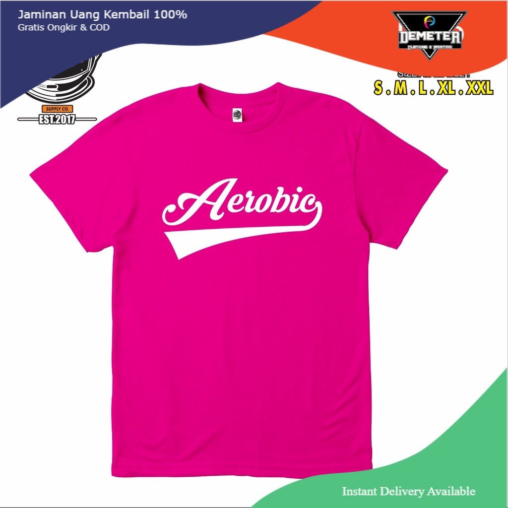 Kaos Baju AEROBIC MOVES V3 Senam Zumba Olahraga Kaos Sport - GILAN