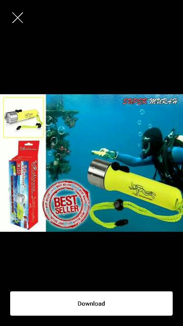 Senter Selam / Diving Flash Light 3W Led Rolinson RL-103SB