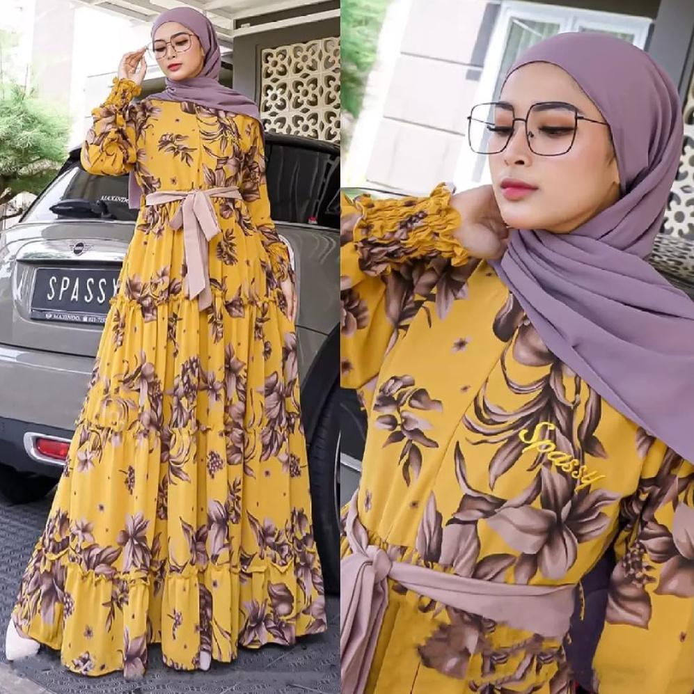 ] GAMIS SEPATU BAHAN KATUN TEBAL & ADEM// MONALISA KATUN JEPANG ORI//GAMIS MOTIF BUNGA SEPATU//RESLE