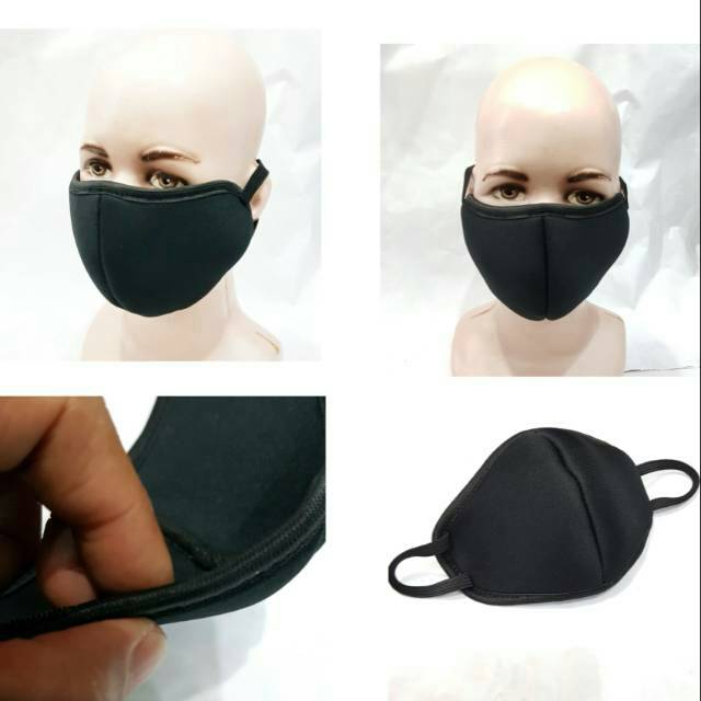 Masker wajah earloop 3 ply +busa / masker outdoor / masker sport , motor  KUALITAS PREMIUM SY 1604