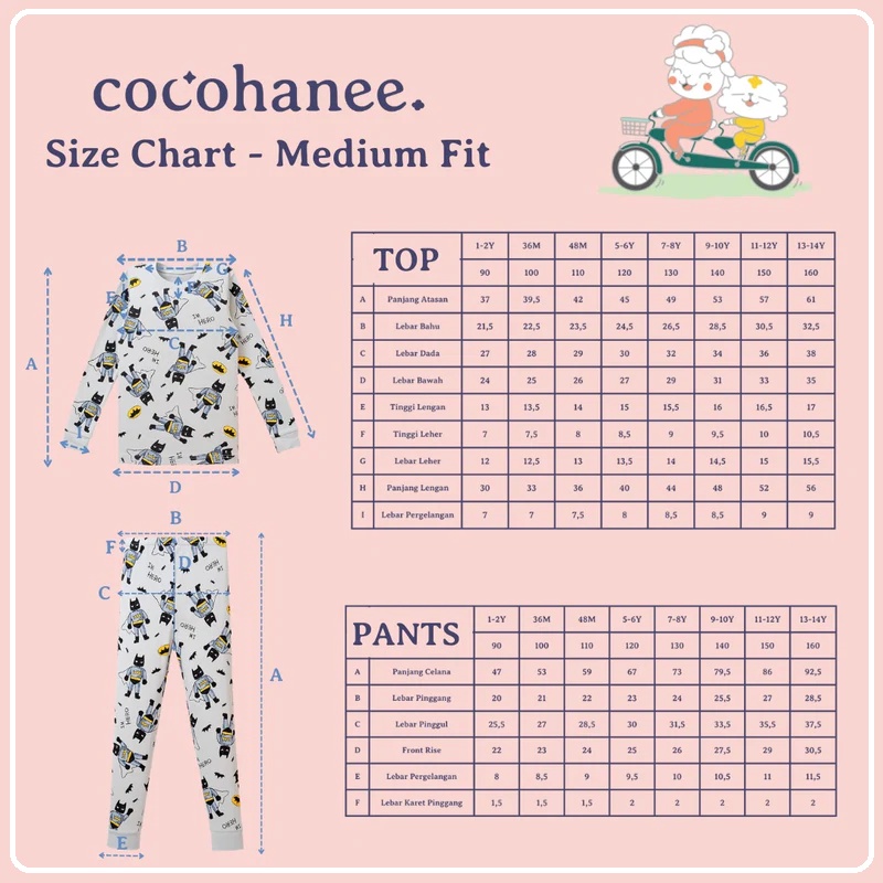Cocohanee - Orange In Brown | Baju Setelan Anak | Baju Tidur Anak
