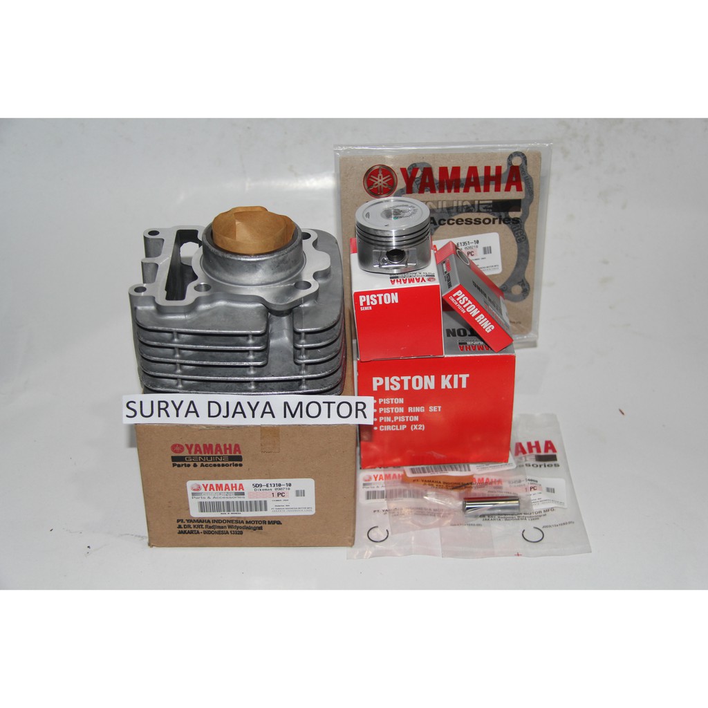 Block Boring Cylinder Blok Seher Vega ZR Set Original 16S/5D9-E1310-10 & 5D9-E1351-00 & 5D9-E1630-A0