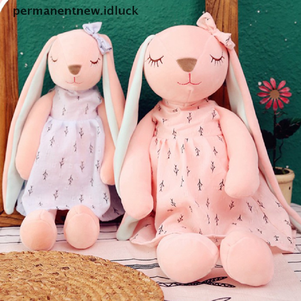 Mainan Boneka Kelinci Telinga Panjang Bahan Plush Untuk Tidur