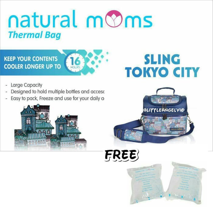 Natural Moms Tokyo City cooler bag Murah