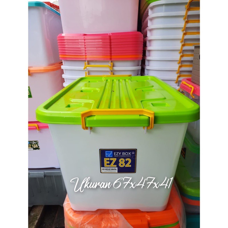 Jual CONTAINER BOX EZY CB 82 LITER KOTAK PENYIMPANAN TEMPAT SERBAGUNA