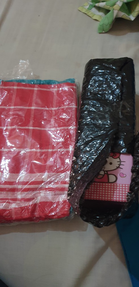 Murah 3pc Lap Piring Kotak / Serbet / Lap Piring Warna Terang