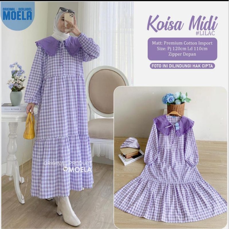 MIDI DRESS PREMIUM / DRESS HIJAB / GAMIS WANITA