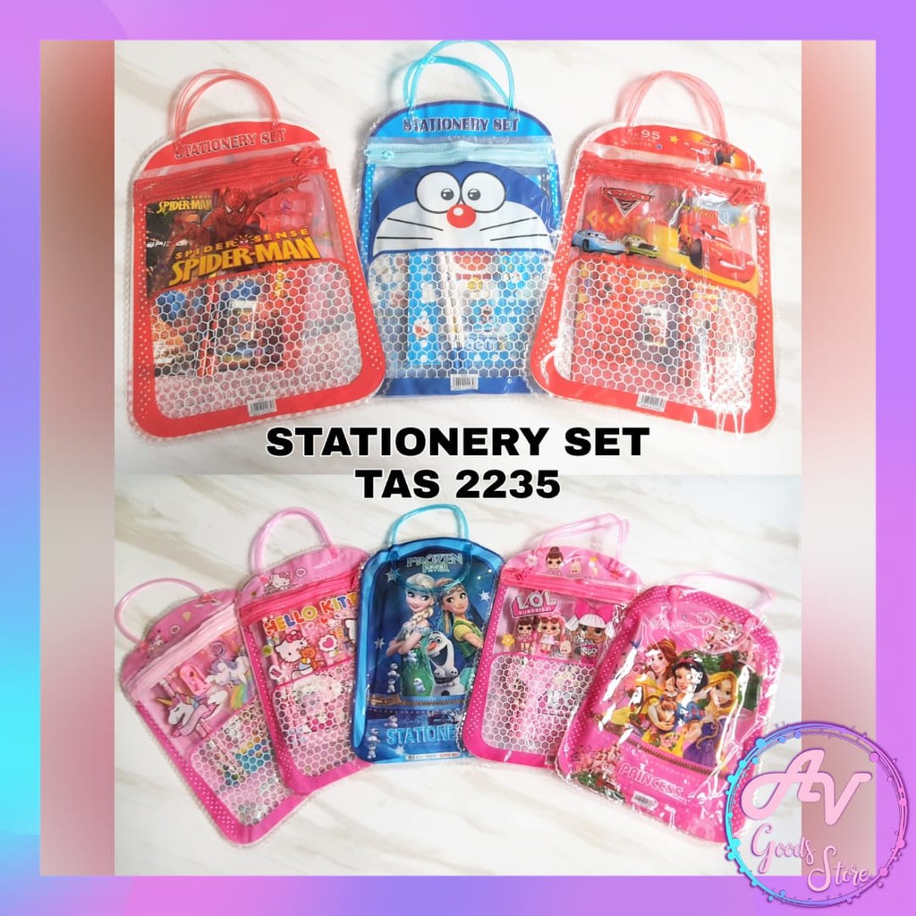 

stationery set / paket alat tulis set 7in1 TAS / stationery set 7in1 TAS 2235